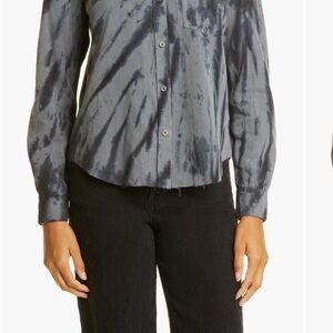 Rails Ingrid Daw Smoke Swirl Button-Up Shirt L NWT